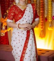 2409- Skinprint Saree With Blouse piece