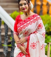 705 টাঙ্গাইল সিল্ক শাড়ি ব্লউস পিসসহ